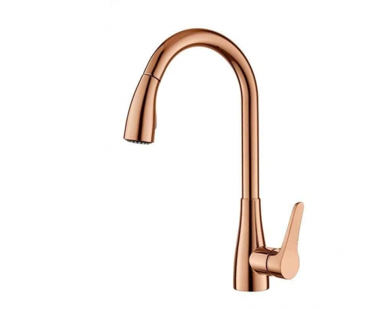 Vòi Rửa Chén Bát Nóng Lạnh màu vàng hồng HD002RG