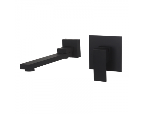 Vòi Lavabo âm tường màu đen HD56568B 