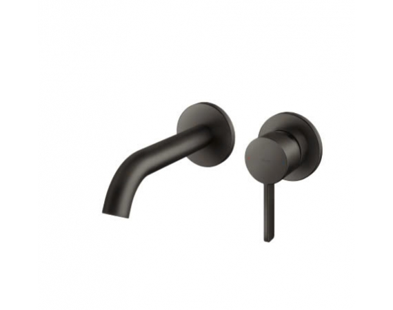 Vòi chậu gắn tường màu đen TOTO TLG11307BA#MBL - đầu vòi dài 185.2 mm 