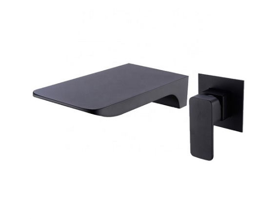 Vòi chậu lavabo âm tường màu đen HD 189B