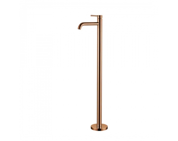 Vòi chậu đặt sàn màu vàng hồng cho chậu lavabo độc lập HDV0001VH