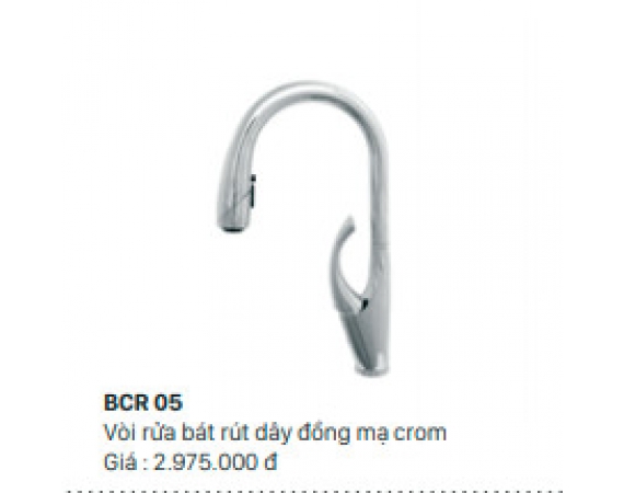 Vòi rửa bát nóng lạnh rút dây Bancoot BCR05