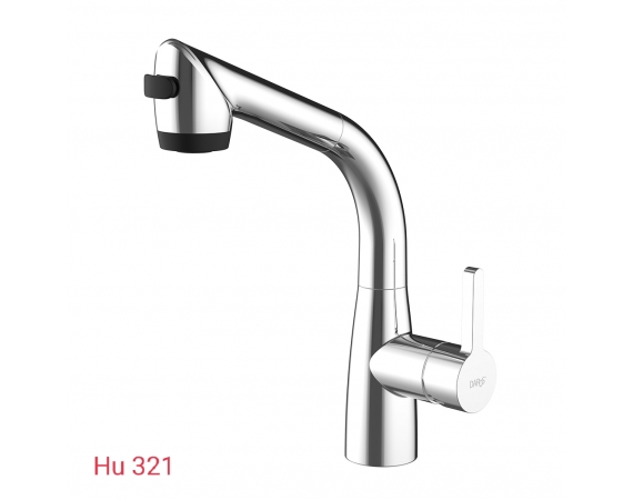 Vòi rửa bát nóng lạnh rút dây Hado HU 321