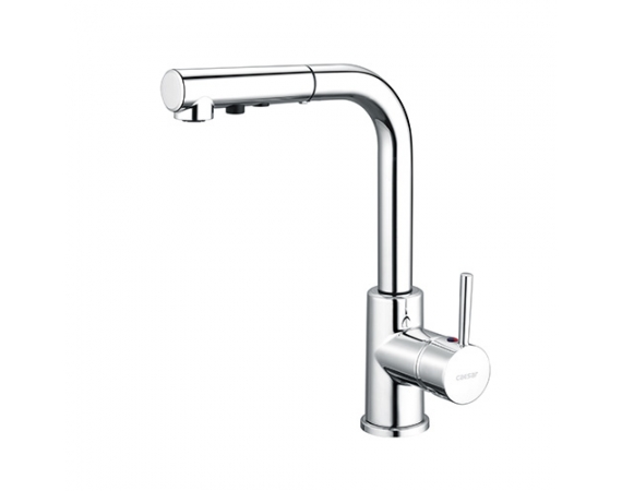 Vòi bếp nóng lạnh dây rút Caesar K915C