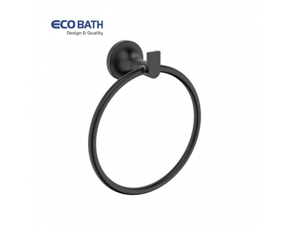 Vòng treo khăn màu đen EcoBath EC218-06MB