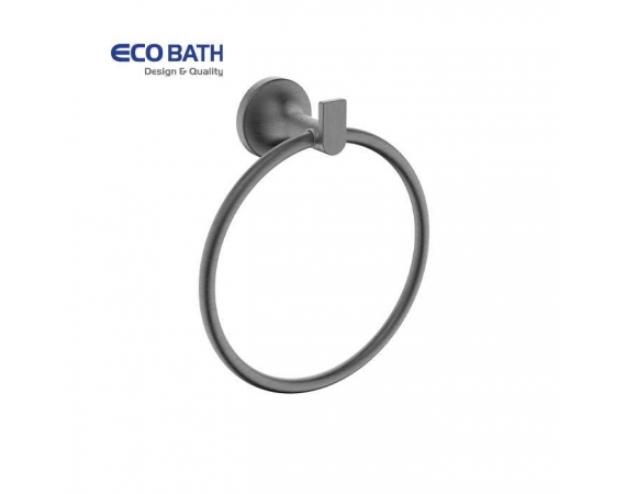 Vòng treo khăn màu ghi xám EcoBath EC218-06BU