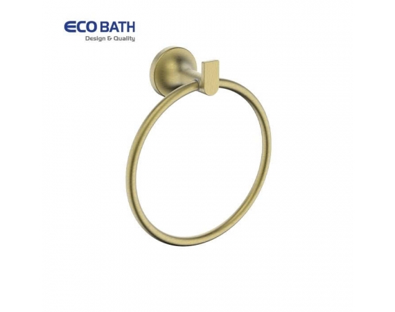Vòng treo khăn màu vàng mờ EcoBath EC218-06BG